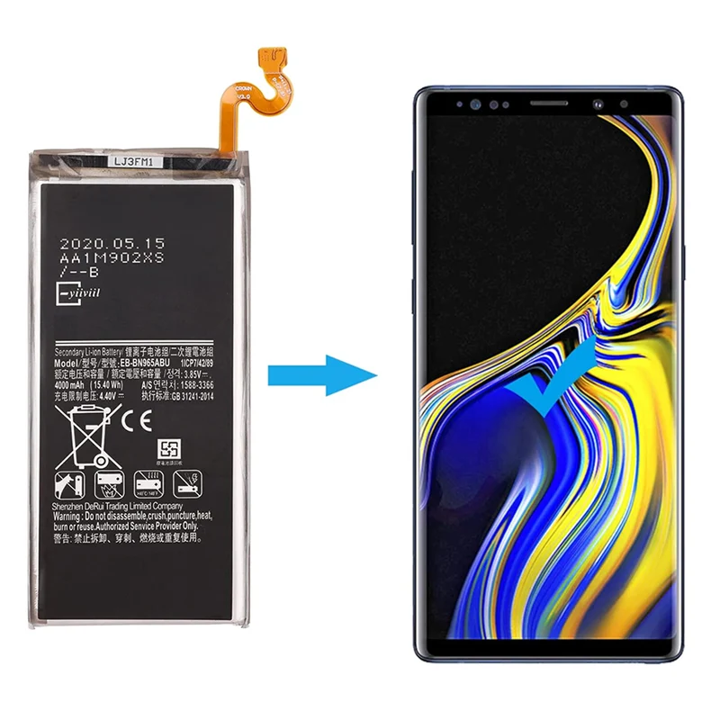 EB-BN965ABU Replacement Battery for Samsung Galaxy Note 9 N960