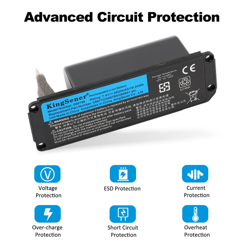 088796 Battery for Bose SoundLink Mini II 7.4V 19.24Wh