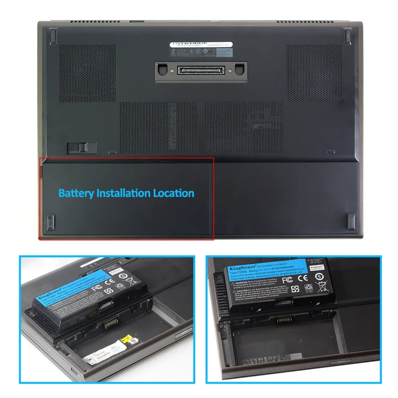 FV993 Battery for Dell Precision M6600 M6700 M6800 M4800 M4600 M4700 — 11.1V 97Wh