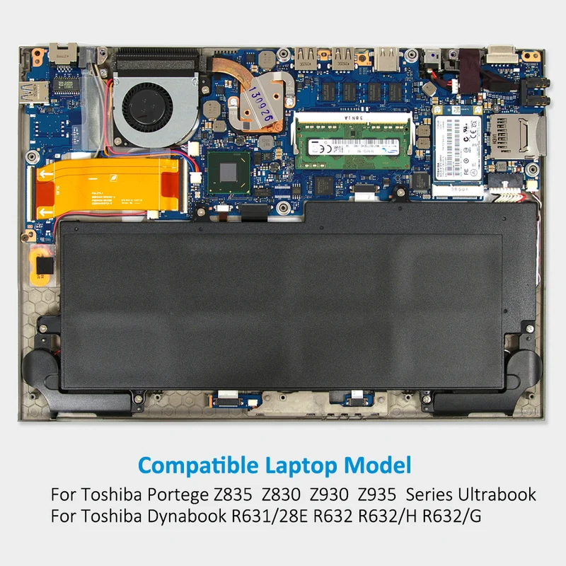 PA5013U-1BRS Battery for Toshiba Portege Z830 Z835 Z930 Z935 Ultrabook — 14.8V 47Wh