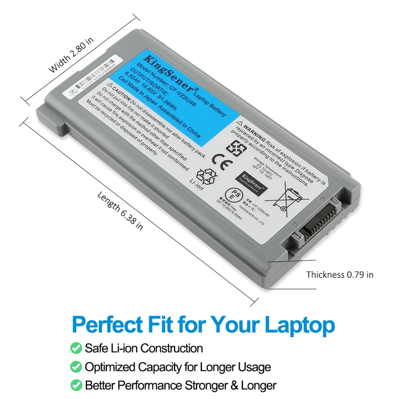 Panasonic Toughbook CF-30/CF-31 CF-VZSU46 91Wh Battery