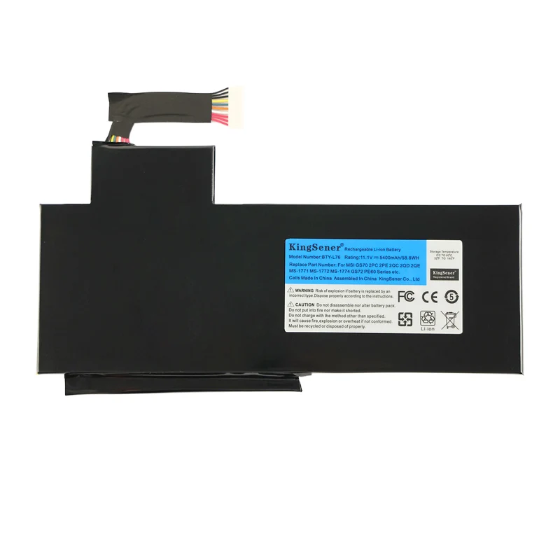 BTY-L76 Laptop Battery For MSI GS70 2OD 2PC 2PE 2QC 2QD 2QE GS72 MS-1771 MS-1772 MS-1773 MS-1774 MEDION X7613 MD98802 | KingSener
