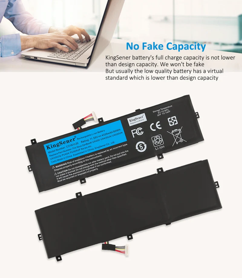 C31N1620 Laptop Battery for Asus ZenBook UX430 UX430UQ UX430UQ-GV015T PRO | EU Stock