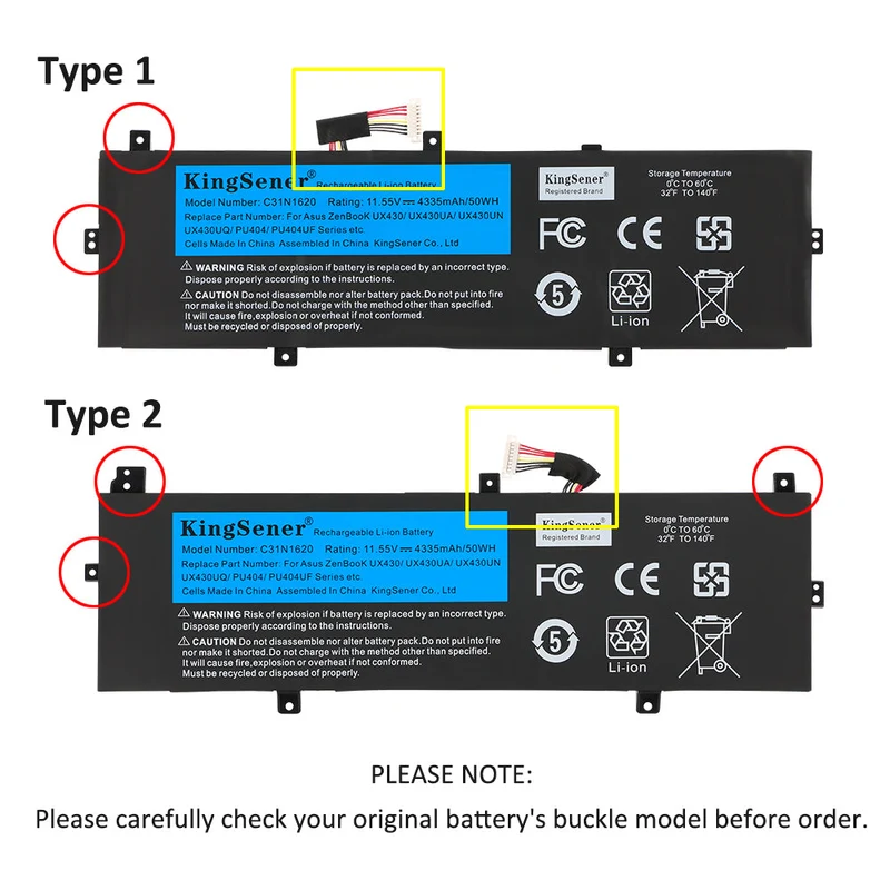 C31N1620 Laptop Battery for Asus ZenBook UX430 UX430UQ UX430UQ-GV015T PRO | EU Stock