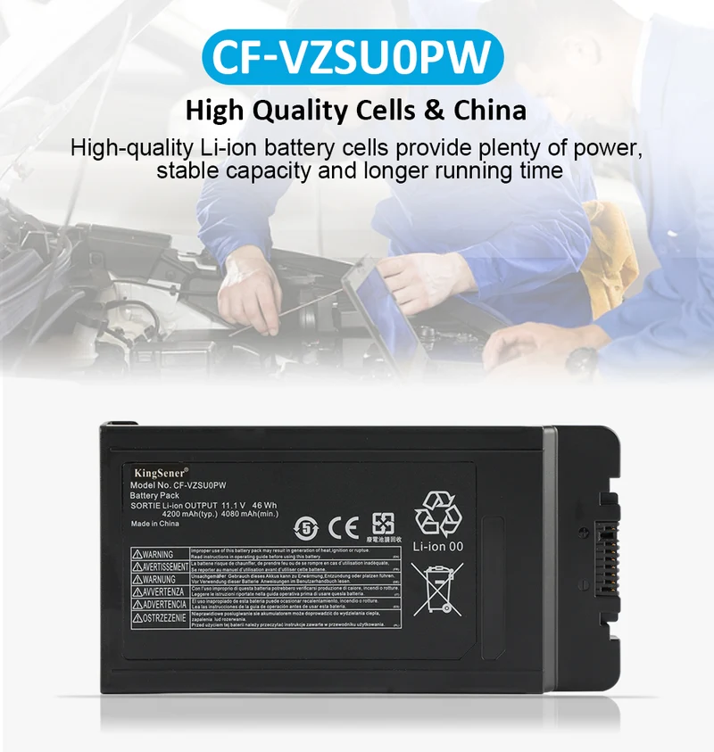 CF-VZSU0PW Battery for Panasonic Toughbook 54 CF-54 CF-31 11.1V 46Wh
