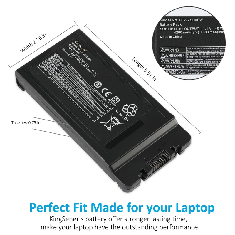 CF-VZSU0PW Battery for Panasonic Toughbook 54 CF-54 CF-31 11.1V 46Wh