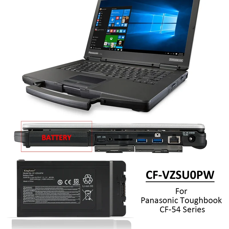CF-VZSU0PW Battery for Panasonic Toughbook 54 CF-54 CF-31 11.1V 46Wh