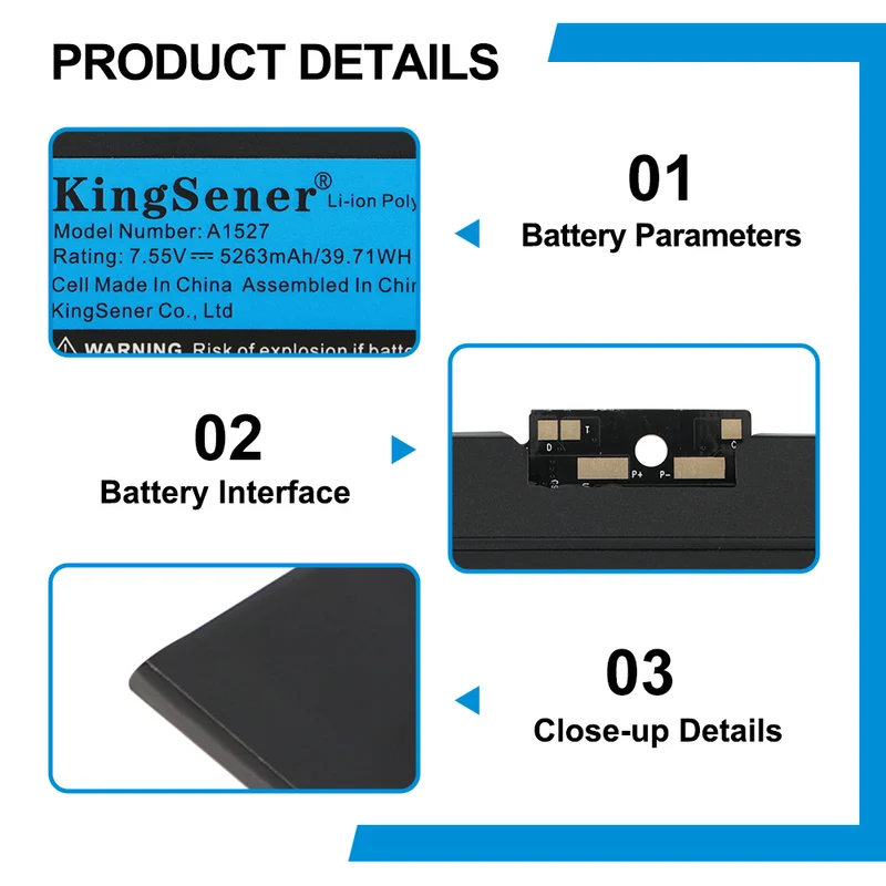 A1527 A1705 Battery for MacBook 12 Retina A1534 (2015–2017)