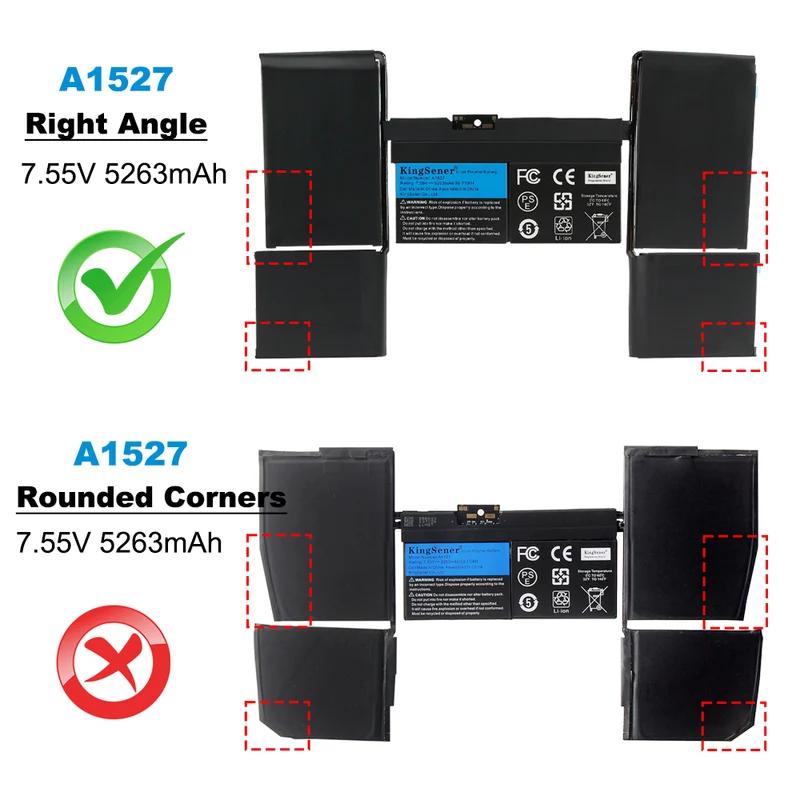 A1527 A1705 Battery for MacBook 12 Retina A1534 (2015–2017)
