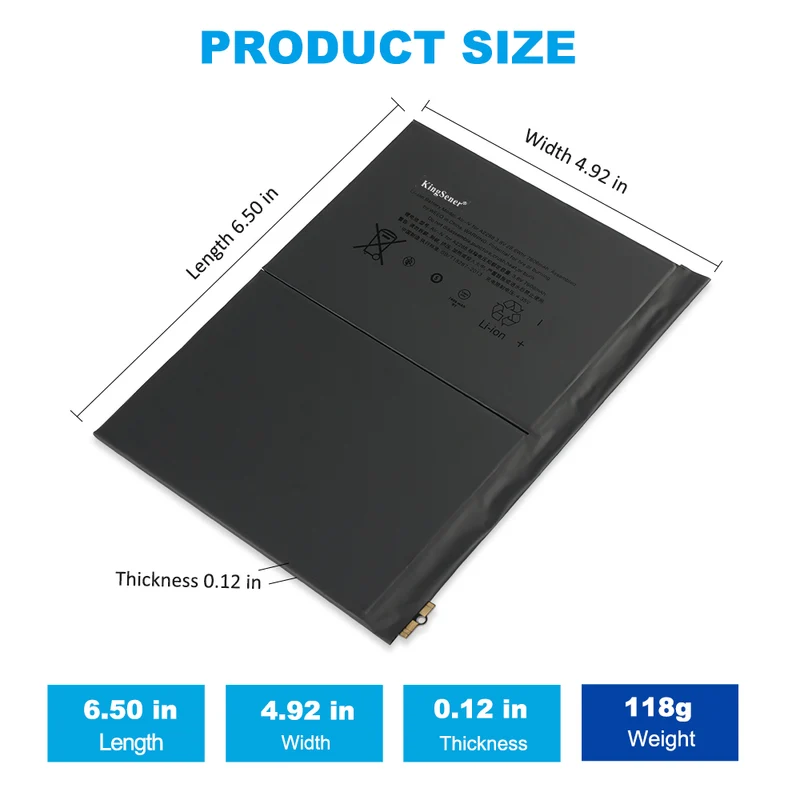 A2288 Battery for iPad Air 4 A2316 A2324 7606mAh 3.8V