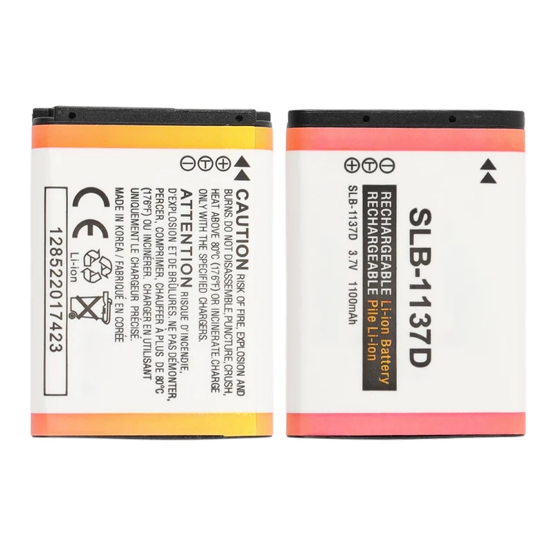 SLB-1137D Replacement Camera Battery For Samsung NV11 NV100 NV30 NV40 I80 I85 NV103