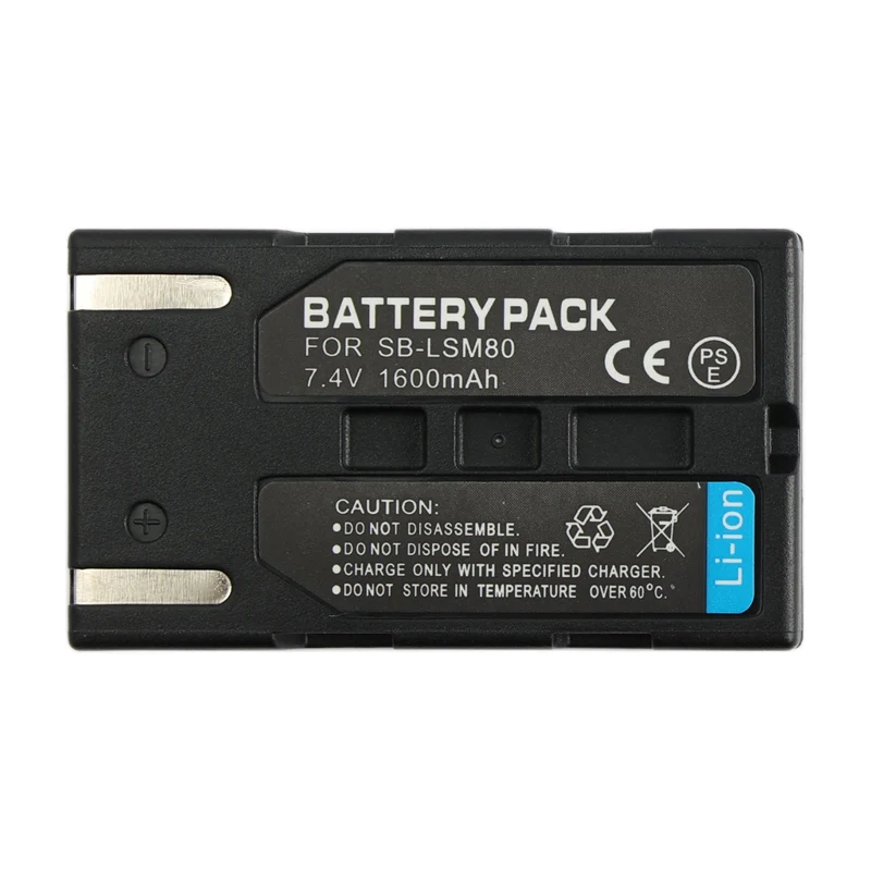 SB-LSM80 Replacement Camera Battery For Samsung SC-D263 D351 D353 D362 D363 D364 D365