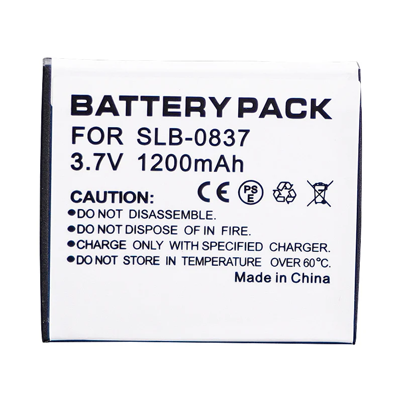 SLB-0837 Replacement Camera Battery For Samsung i5 i6 L73 L50 L60 NV3 NV5 NV7