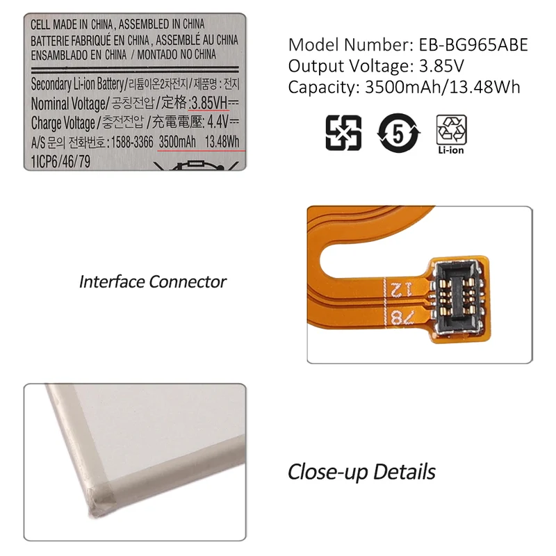 EB-BG965ABE Replacement Battery For Samsung S9 PLUS