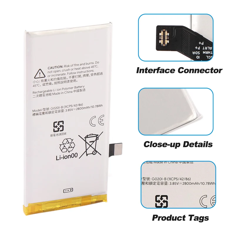 G020I-B Replacement Battery For Google Pixel 4