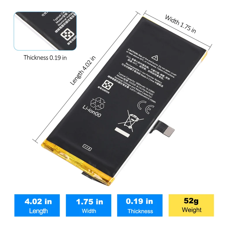 G025E-B Replacement Battery For Google Pixel 4A 5G