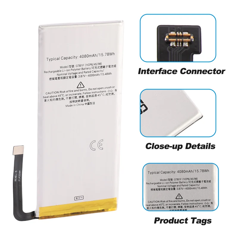 GTB1F Replacement Battery For Google Pixel 5