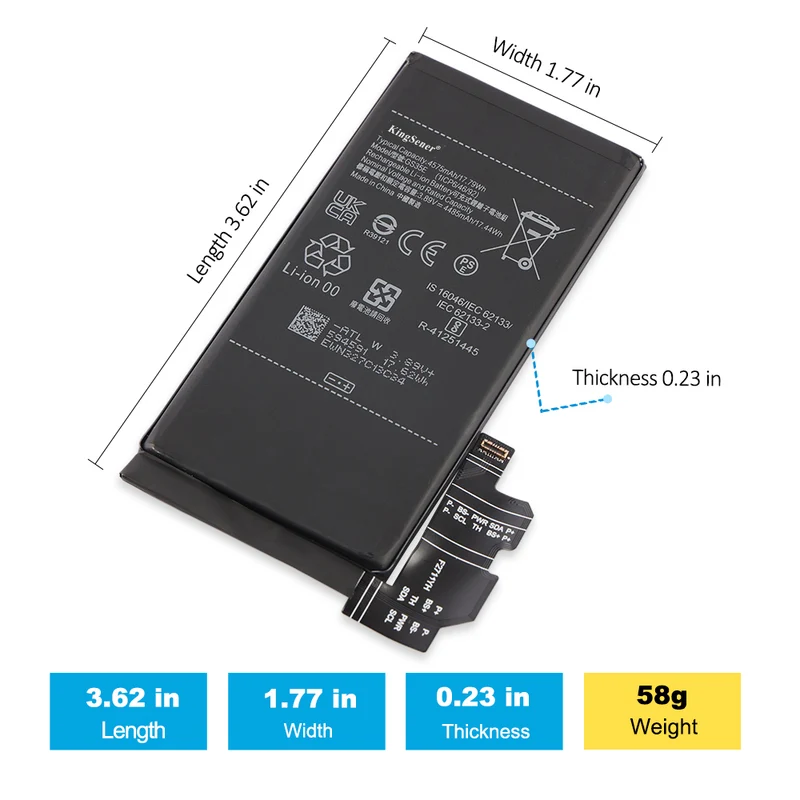 GS35E Replacement Battery For Google Pixel 8