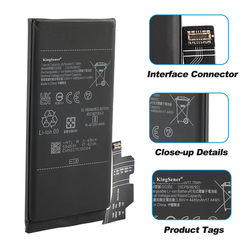 GS35E Replacement Battery For Google Pixel 8