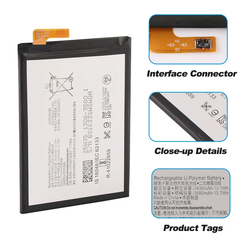 LIP1653ERPC Replacement Battery For Sony Xperia XA2 Ultra