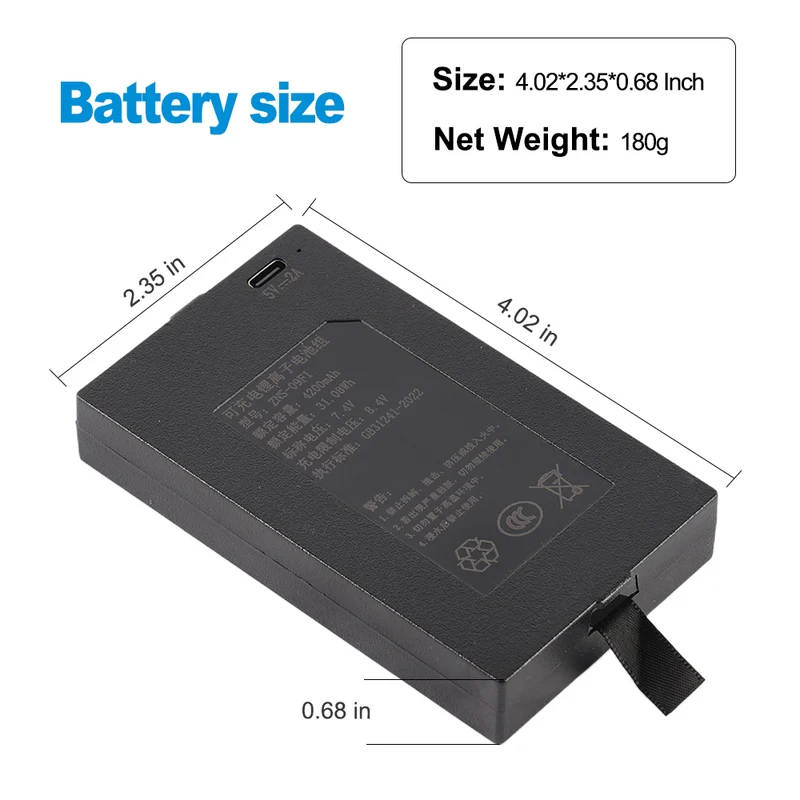 ZNS-09F1 4200mAh Replacement Battery For Smart Door Lock