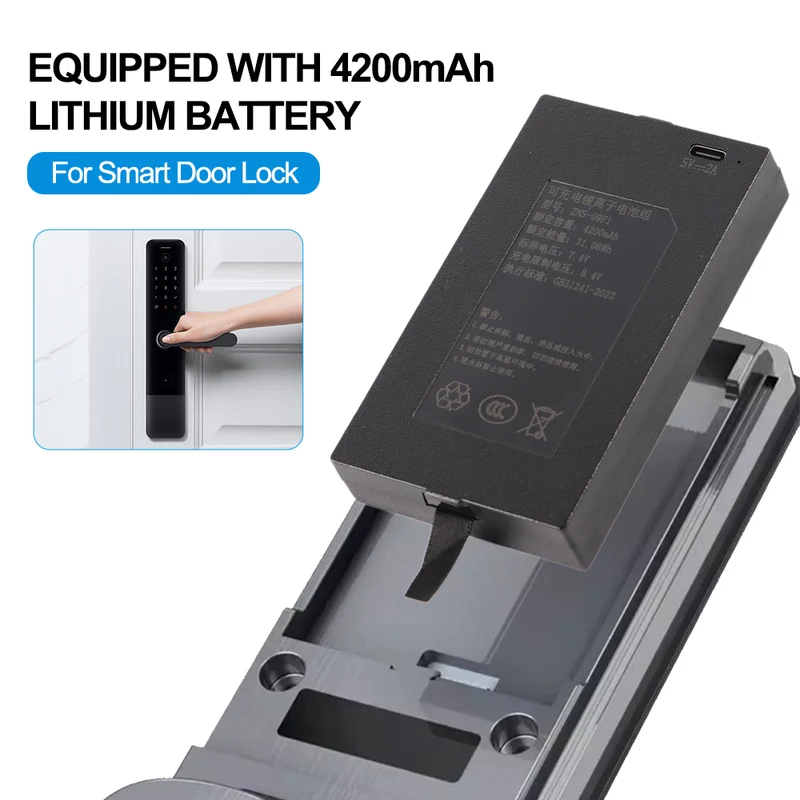ZNS-09F1 4200mAh Replacement Battery For Smart Door Lock
