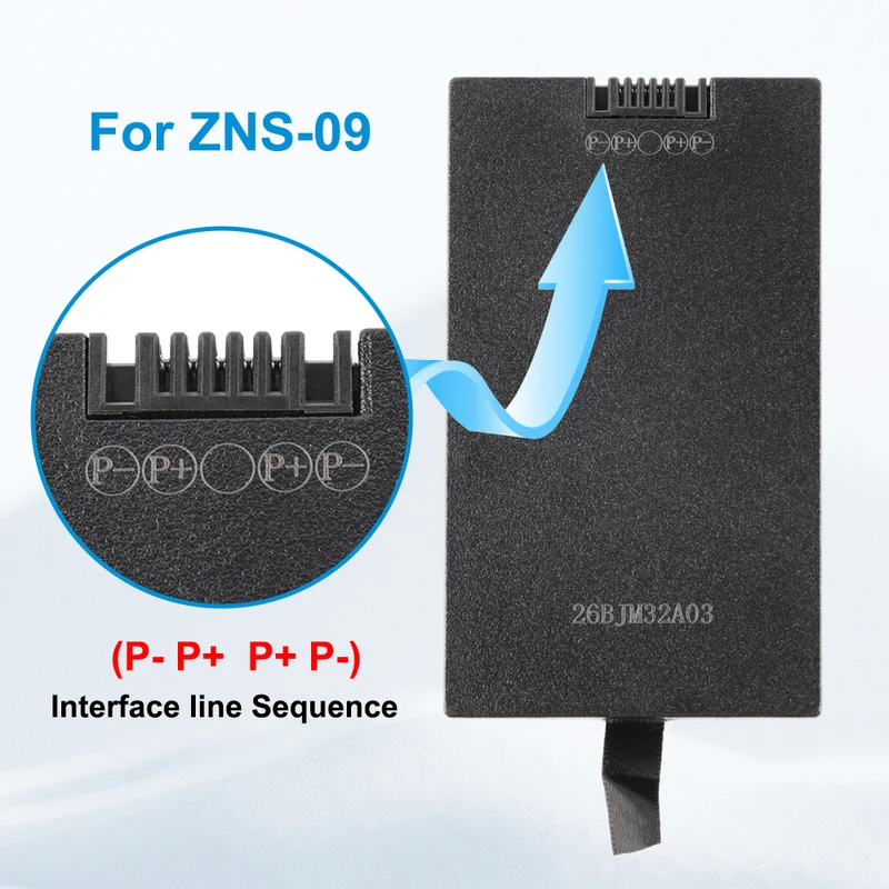 ZNS-09 5000mAh Replacement Battery For Smart Door Lock