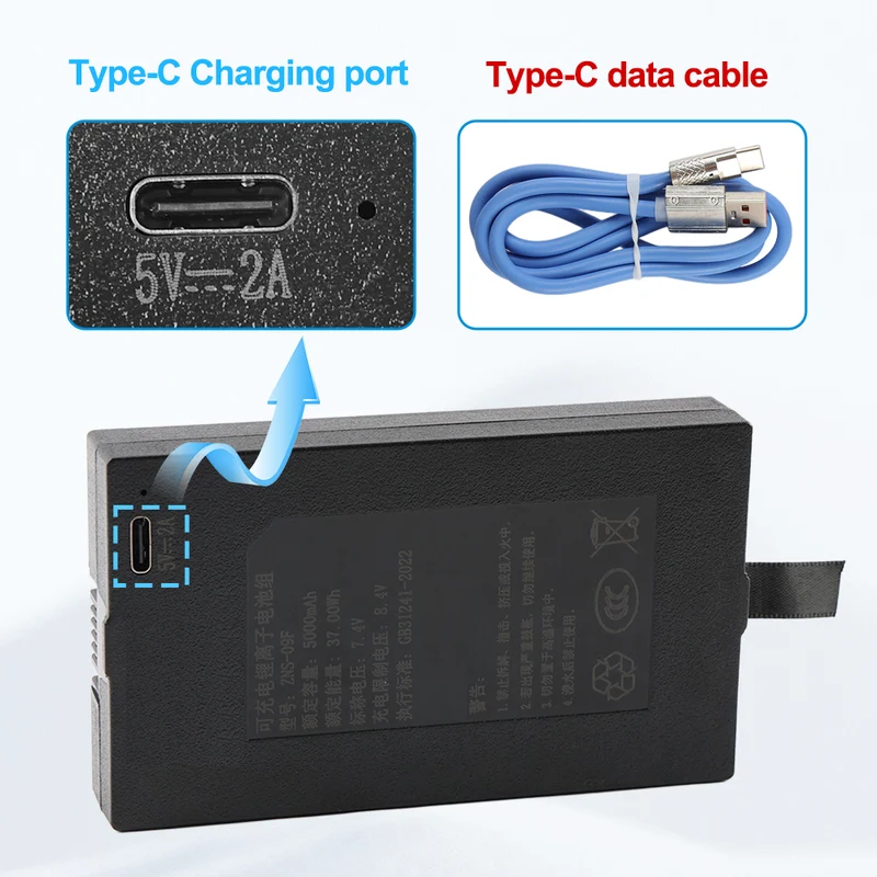 ZNS-09F 5000mAh Replacement Battery For Smart Door Lock