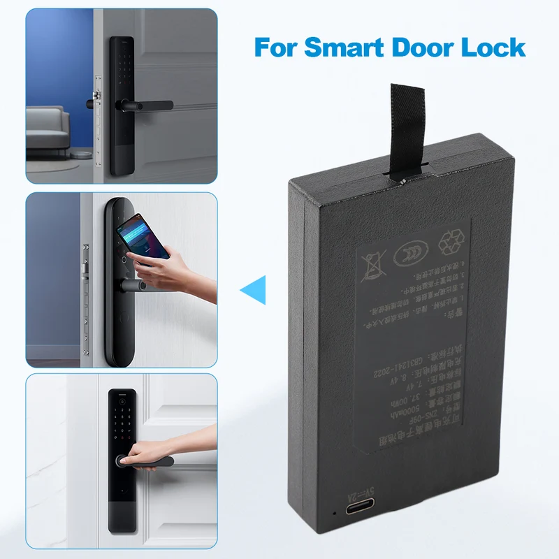 ZNS-09F 5000mAh Replacement Battery For Smart Door Lock
