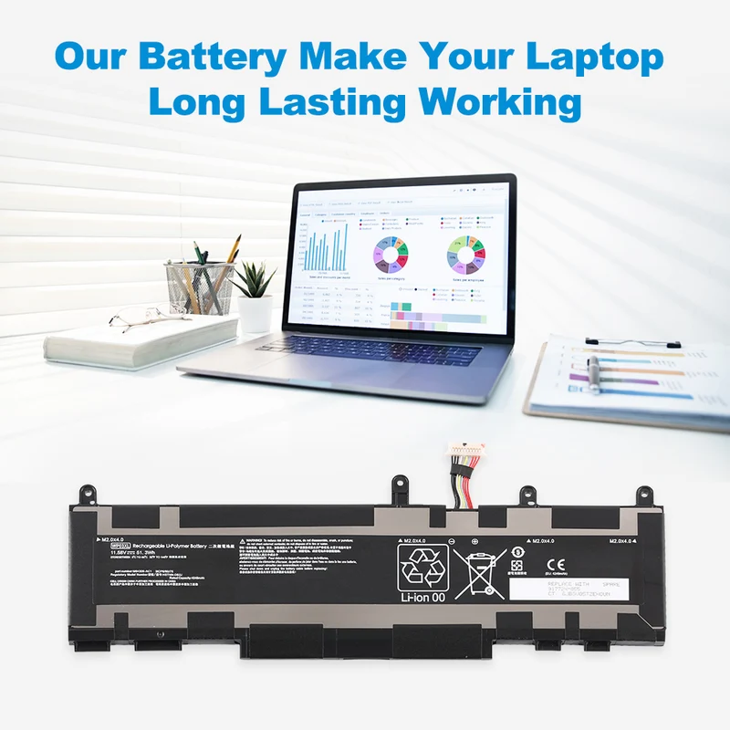 WP03XL Battery for HP EliteBook 830/835/840 G9 G10 - 51.3WH Li-ion