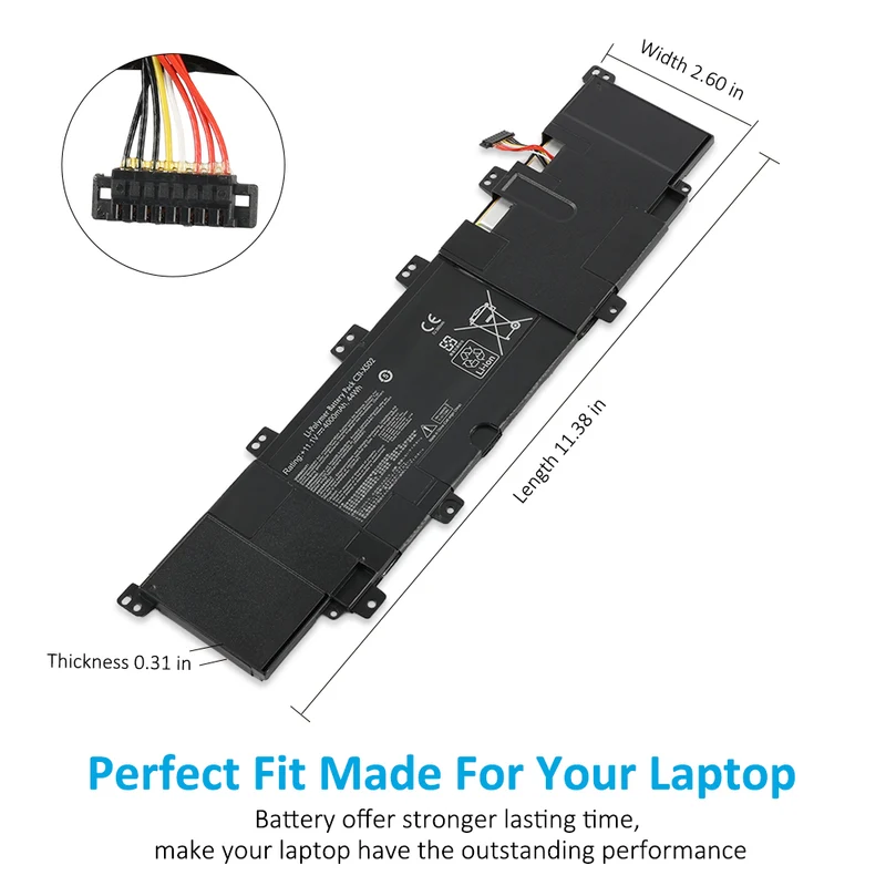C31-X502 Laptop Battery For ASUS VivoBook X502 X502c