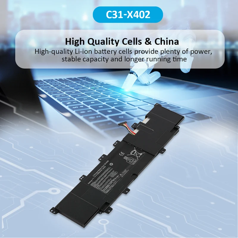 C31-X402 44WH Laptop Battery For ASUS VivoBook S300 S400