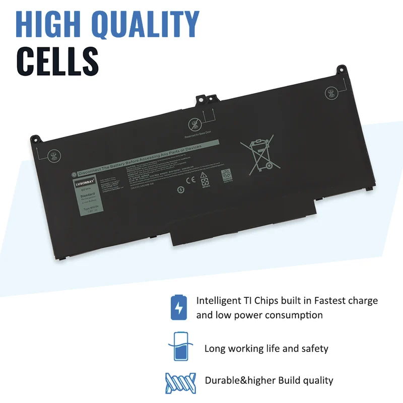 MXV9V Laptop Battery for Dell Latitude 5300 5310 7300 7400 E5300 E5310 E7300 E7400 | US Stock