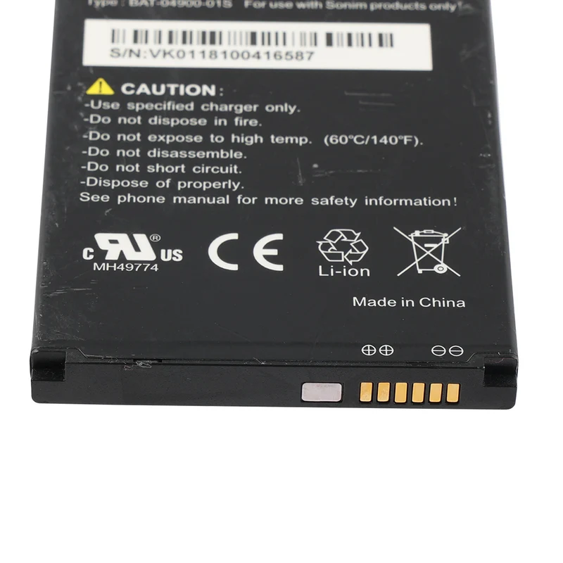 BAT-04900-01S Replacement Battery For Sonim XP8 XP8800 Phone