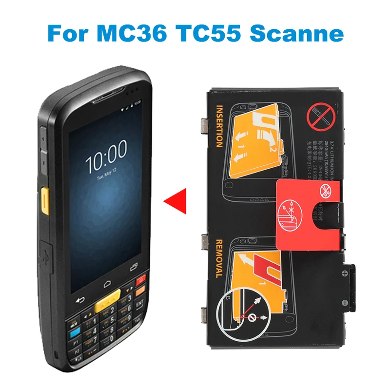 82-164807-01 Replacement Battery For Symbol Zebra MC36 TC55 Scanne
