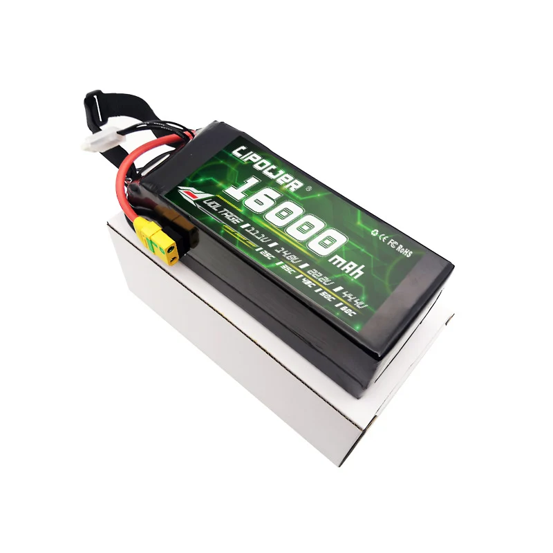 Multi-rotor fixed-wing quadcopter and hexacopter model aircraft lipo battery 16000mAh