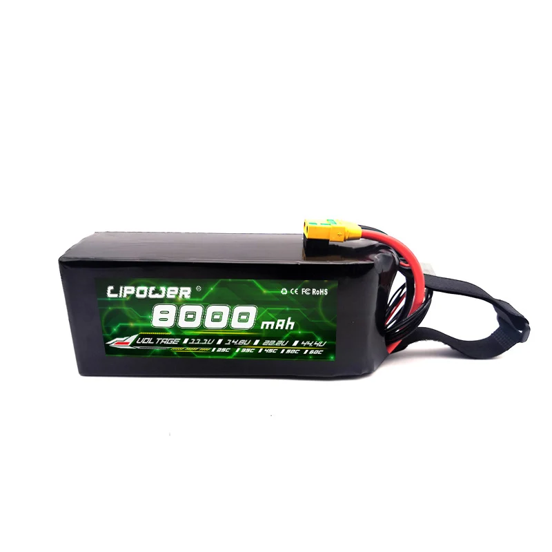 Replacement Lipo Batteries For RC airplanes 8000mAh 25C/35C/50C/70C/100C