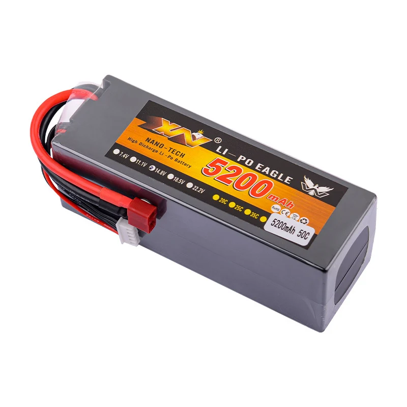 Hard shell lipo battery 4S 14.8V 3300/4200/5200/6000/7000/8000mAh 50C