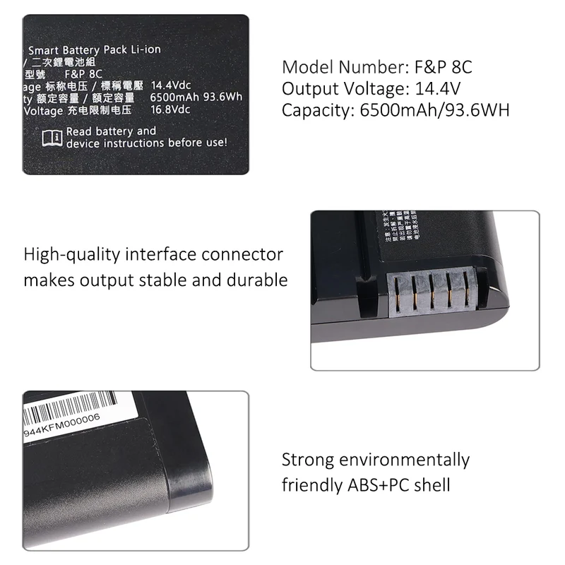 Rechargeable Smart Battery For F&P 8C