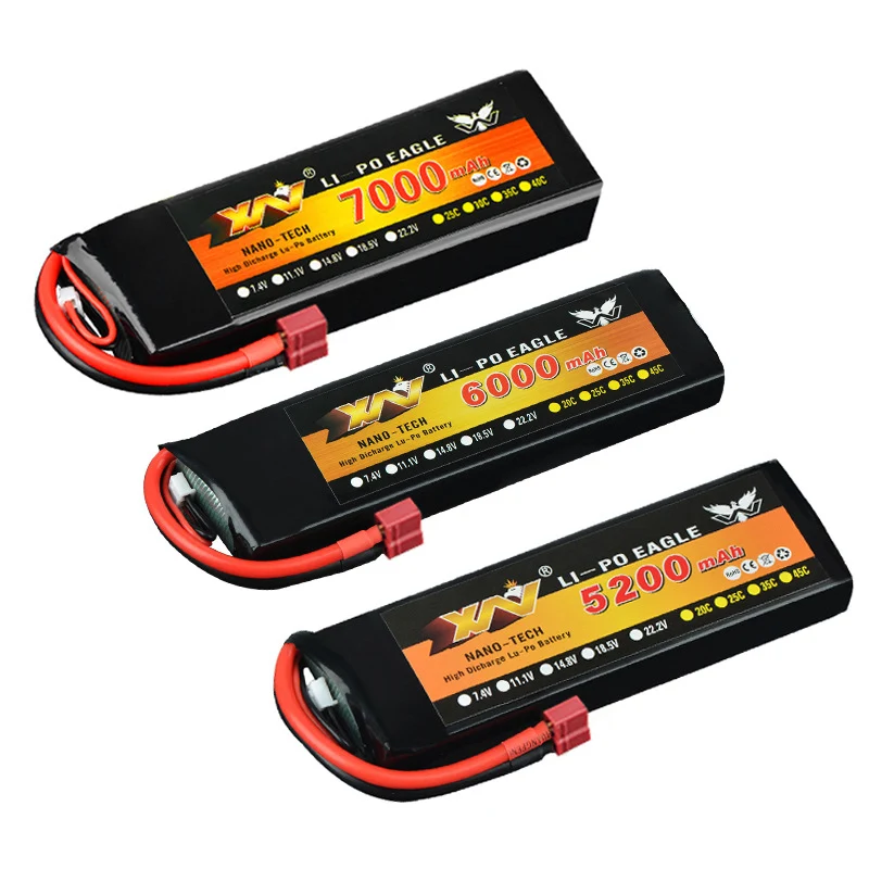 Model airplane and car model lithium battery 3S 11.1V 5200/6000/7000mAh 35C