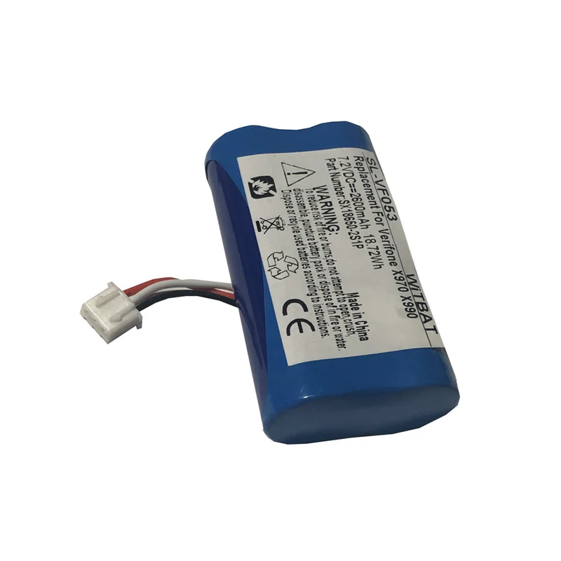 SX18650-1S2P Replacement Battery For Verifone X970 X990 Credit card machine