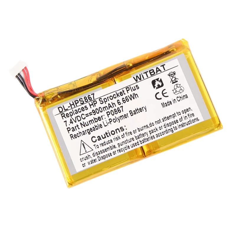 DL-HPS867 Replacement Battery For HP Pocket Printer Plus