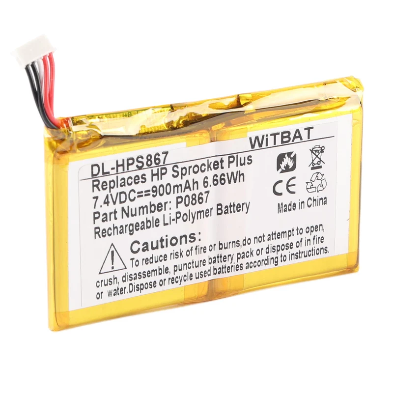 DL-HPS867 Replacement Battery For HP Pocket Printer Plus