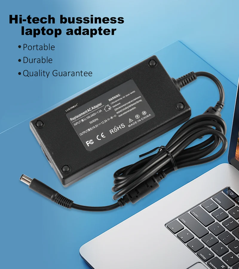 240W 19.5V 12.3A Laptop Charger For Dell Alienware 13 15 17 R1 R2 R3 R4 Series