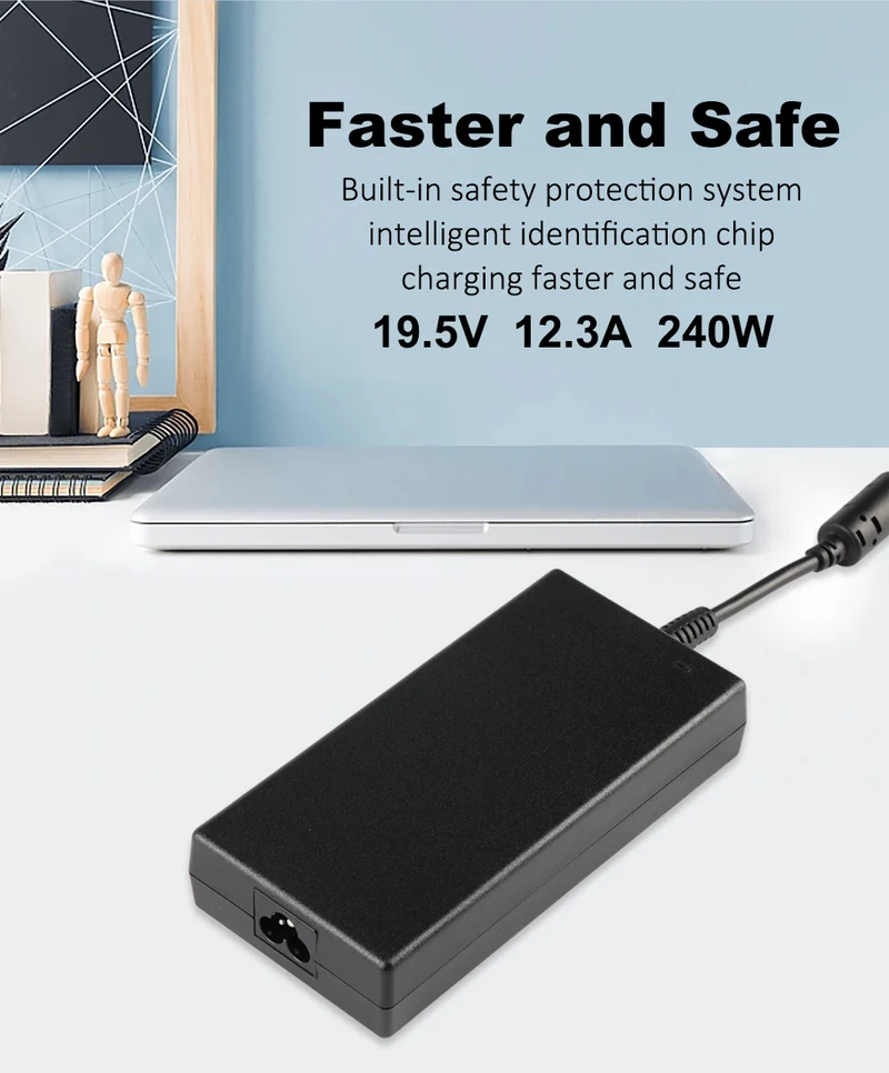 240W 19.5V 12.3A Laptop Charger For Dell Alienware 13 15 17 R1 R2 R3 R4 Series