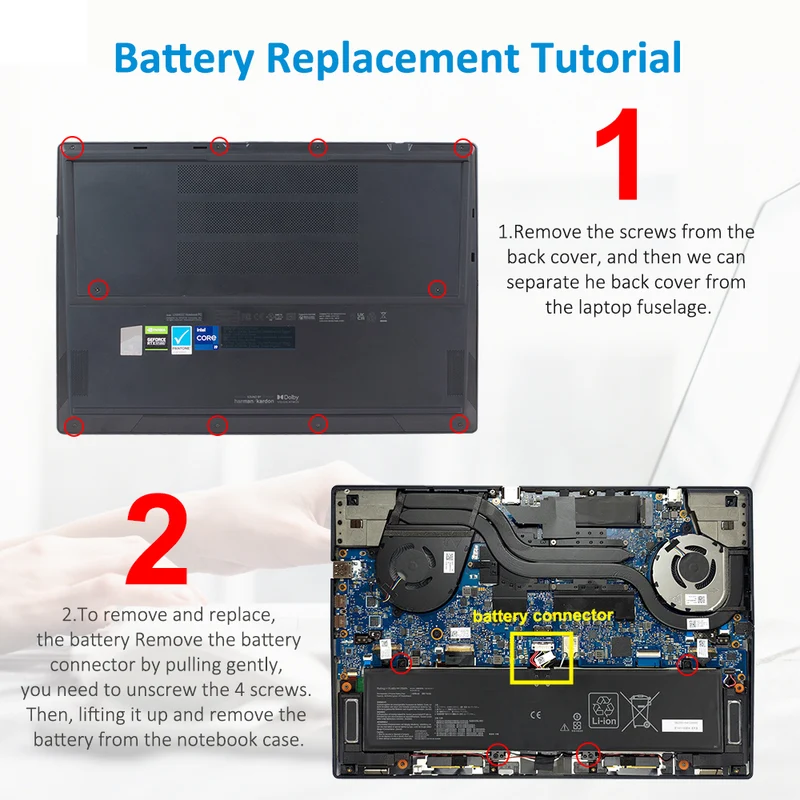 C41N2101-1 Laptop Battery For Asus Zenbook Pro 14 Duo OLED Series