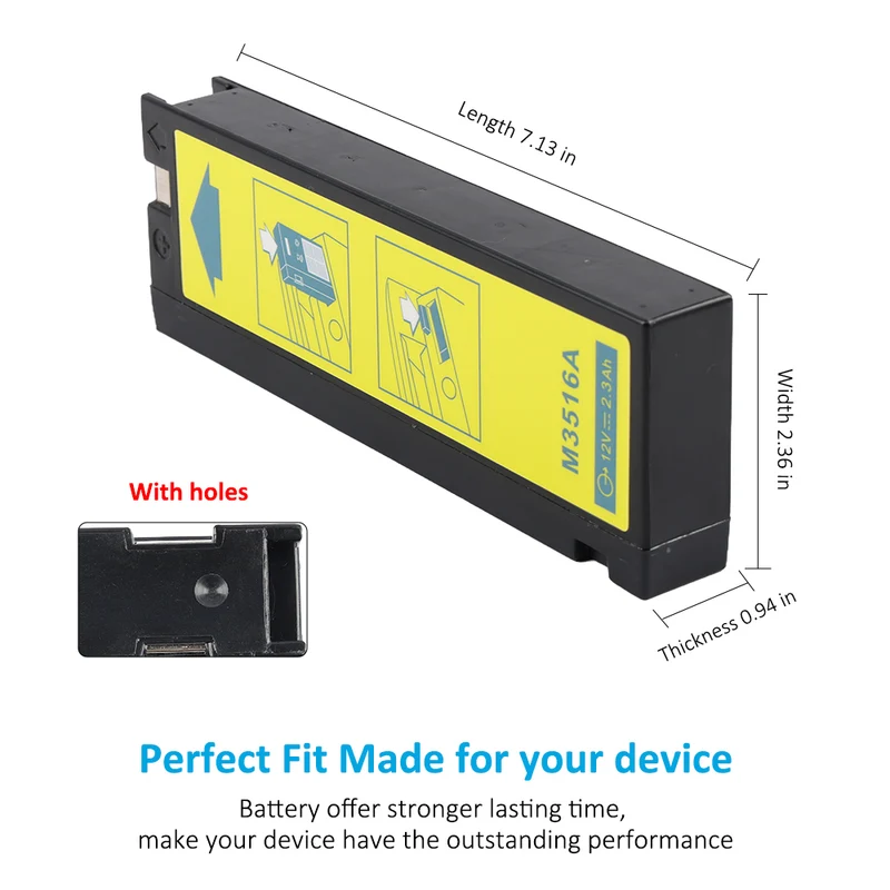 12V 2AH Defibrillator Monitor Battery For Philips Heartstart XL M4735A