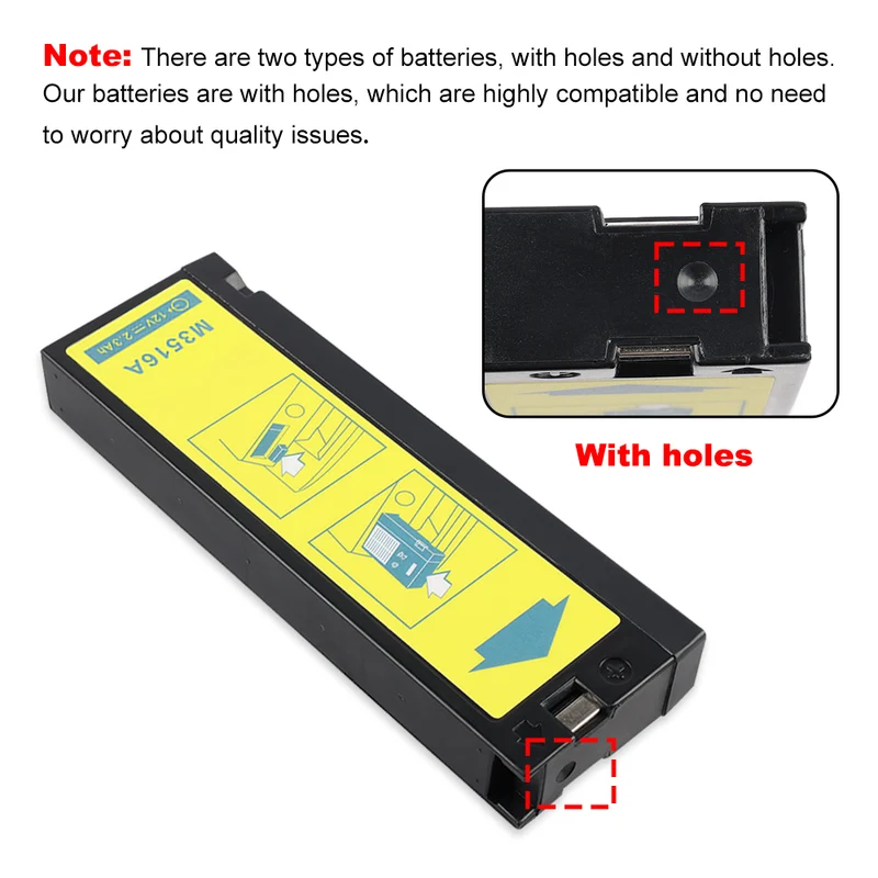 12V 2AH Defibrillator Monitor Battery For Philips Heartstart XL M4735A