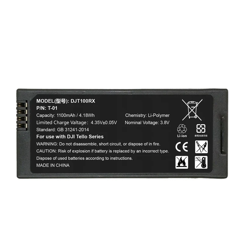 Replacement Battery for DJI Tello DJT100RX Drone Battery