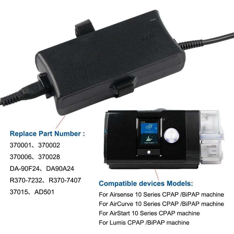 AC DC Adapter For Resmed S10 Series ResMed Airsense 10 AirSense S10